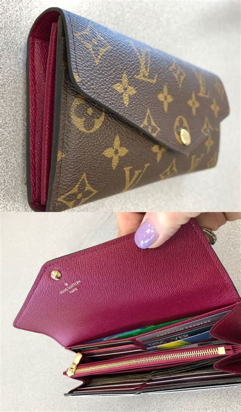 louis vuitton sarah wallet fuchsia.